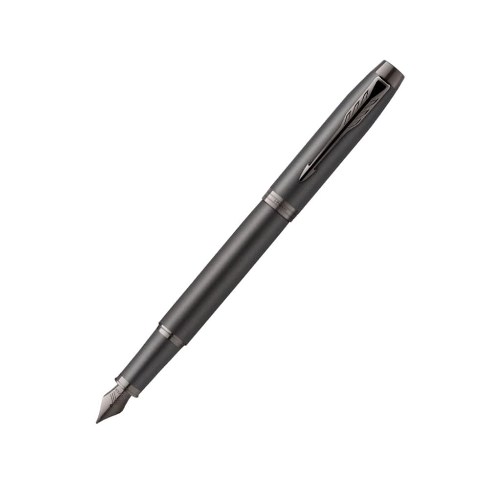 Parker Im Monochrome Titanium Trim Fountain Pen €“ Medium Nib.