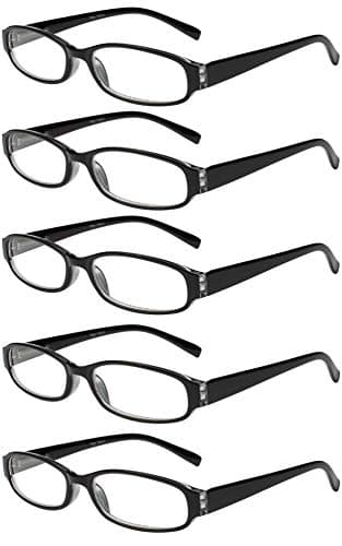 Reading Glasses 5 Pairs Spring Hinge Fashion Quality Readers for Men and Women
