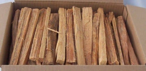 New River Firewood's 10 Lb. Box of Fatwood Kindling Fire Starters with Burlap Bag