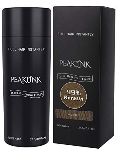 Hair Fibers for Thinning Hair - 100% Undetectable Natural keratin Formula - Instantly Thickens for Men & Women, Completely Conceals Hair Loss - Hair Loss Concealer 0.97oz(27.5g) (Dark Brown)