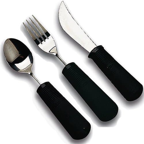 GOOD GRIPS Cutlery - Set of Large Handled Cutlery, Includes Good Grips Knife, Fork and Spoon