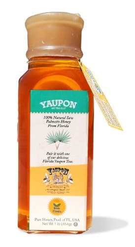 Yaupon Asi Tea Raw Saw Palmetto Honey 1 Lb Jar