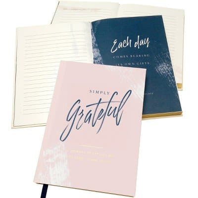 Green Inspired Simply Grateful Journal Multi-Colored