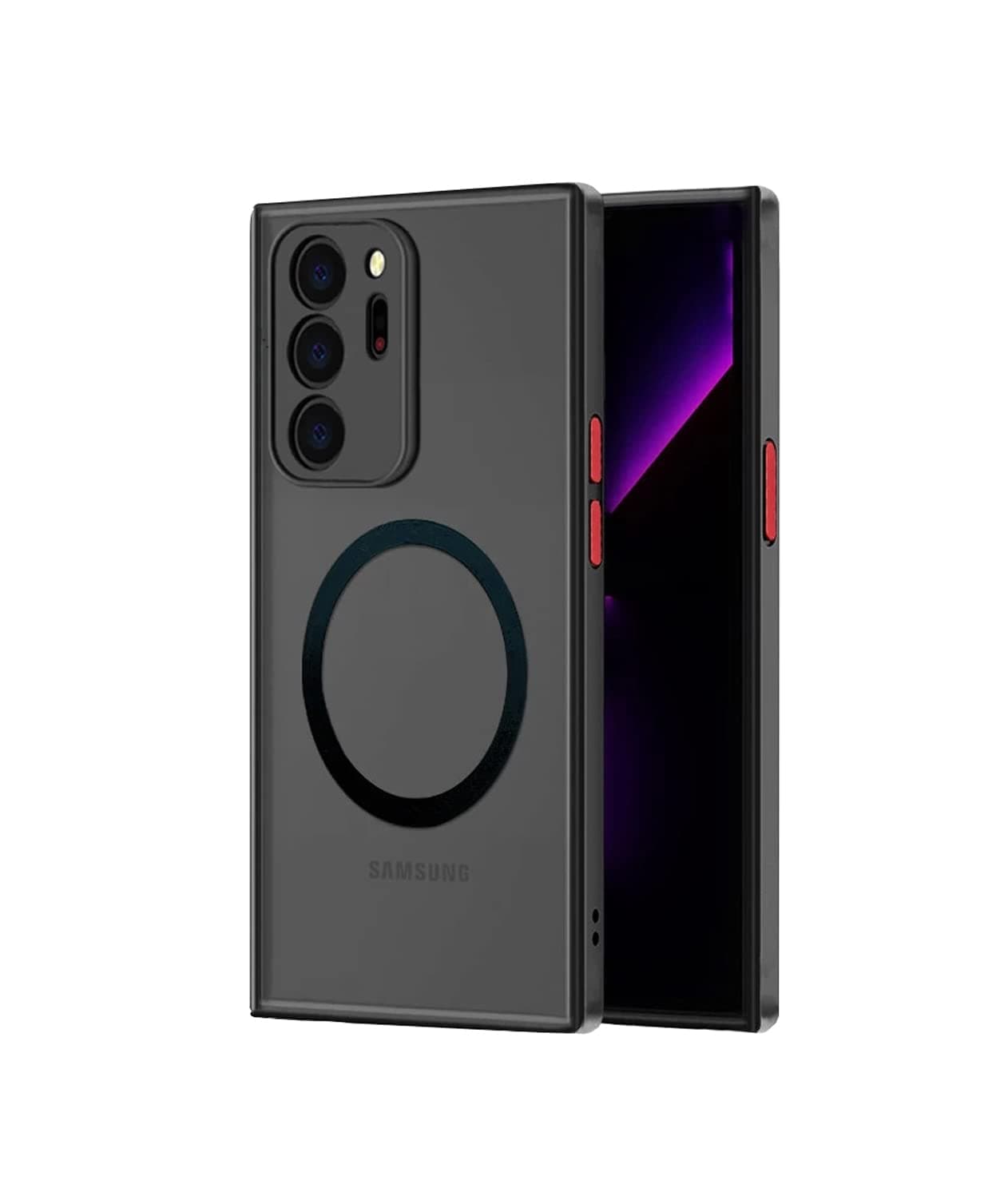 Doowear Galaxy Note 20 Ultra Case Magnetic [Support Magsafe Charger] Wireless Anti-Scratch Shockproof Matte Clear Camera Protection Slim Thin Phone Cover Case for Samsung Galaxy Note 20 Ultra-Black