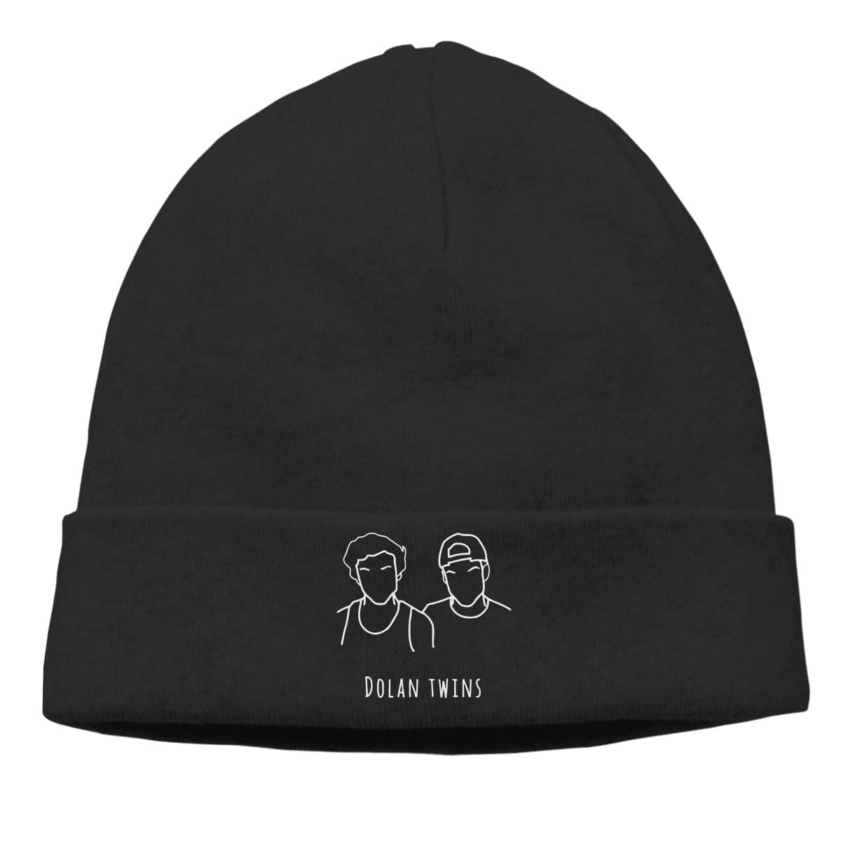 Women's Men's Knitted Hat Dolan Twins Cap Knit Hat Black