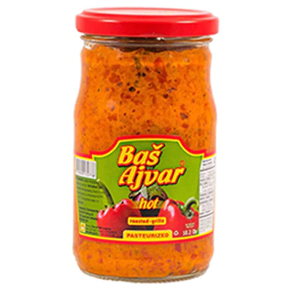 Bas Ajvar Hot Red Pepper Vegetable Spread 23.3oz