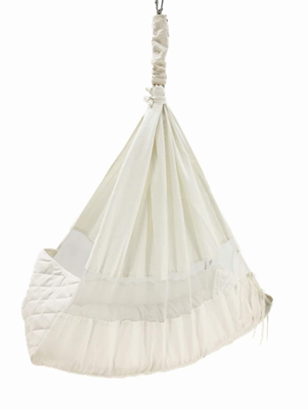 Baby Hammock Baby cot Baby Swing Without Metal Frame(White)