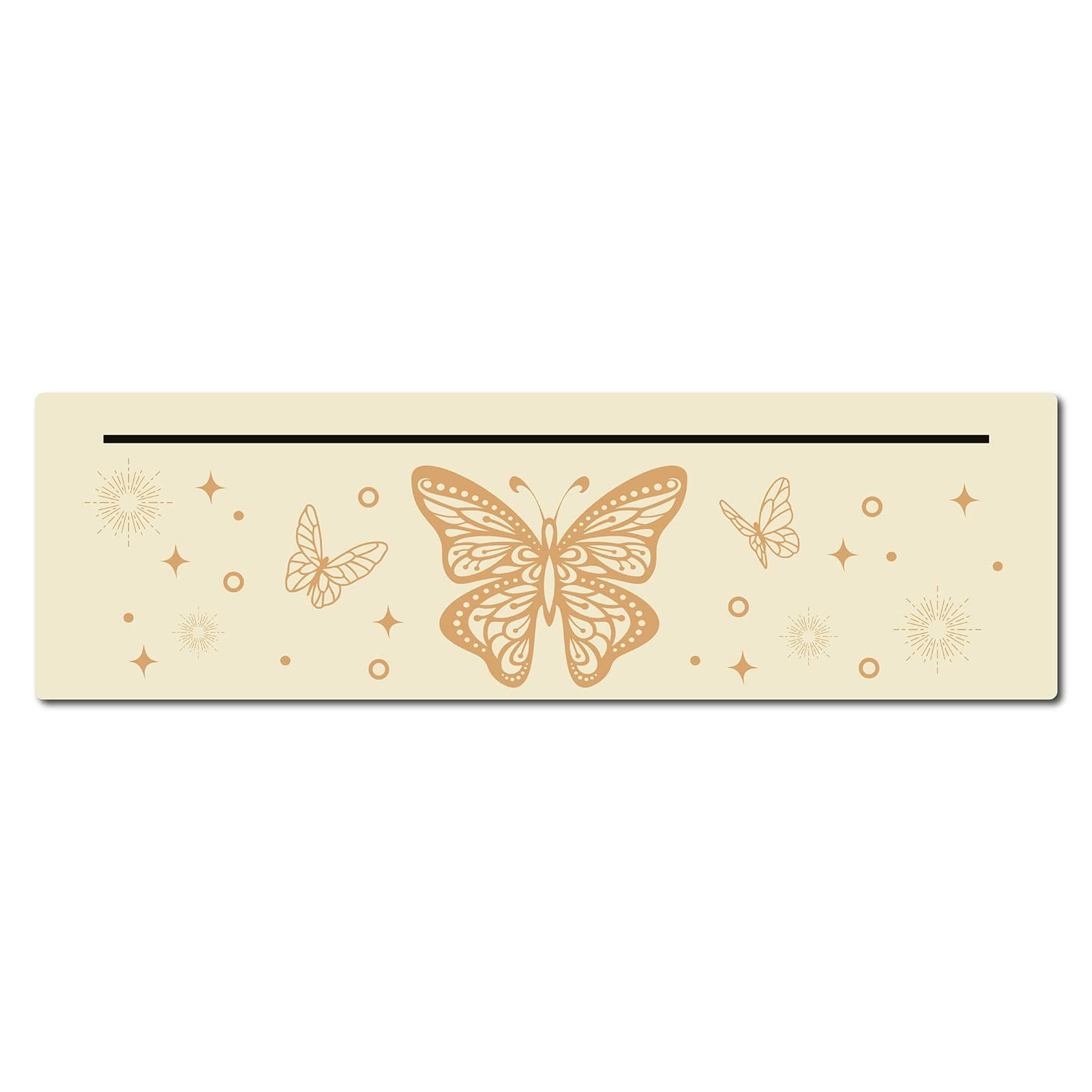 GORGECRAFT Wooden Card Stand for Tarot Wood Cards Altar Display Holder Witch Divination Tools Rectangle Majic Ceremonial Wiccan Supplies Dowsing Decor(Butterfly)