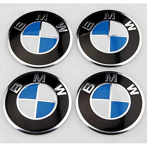 Carsticker 4 x 56mm Wheel Cap Sticker SELF Adhesive Logo Badge Emblem for BMW
