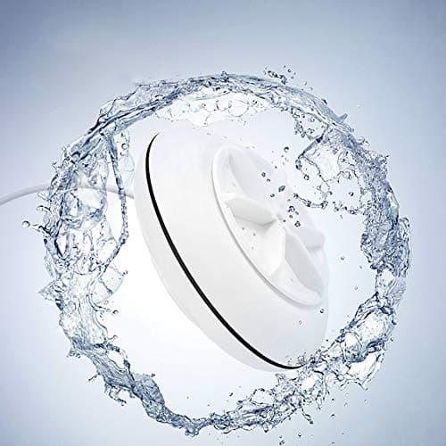 Sooncor Mini Washing Machine, 2 in 1 USB Ultrasonic Turbine Spin Dryer Laundry Washer (Black & White)