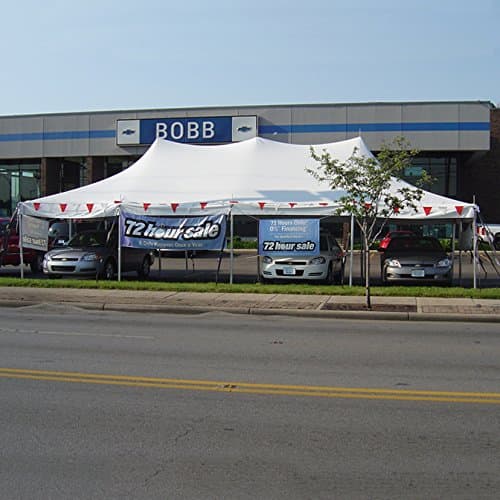 Celina Tent 6.1m x 12.2m (20' x 40') Premiere I Series High Peak Pole Tent, 1 Piece Tent Top, Complete