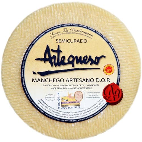 Semi-Cured Sheep Cheese ‘DO Manchego’ (3.2 kg) - Artequeso