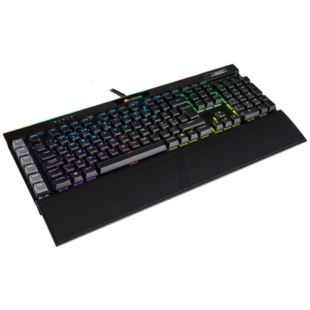 Corsair Gaming CH-9127012-NA K95 RGB Platinum Cherry MX Braun mechanische Tastatur (US-Amerikanisches QWERTY) schwarz