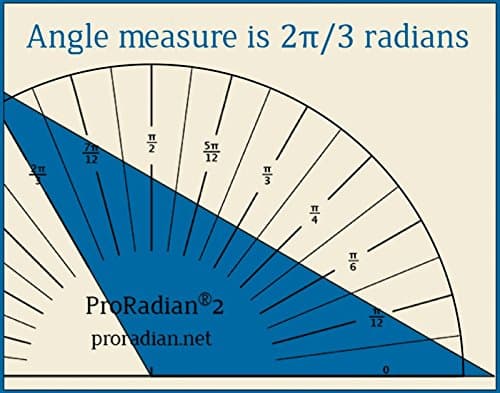 ProRadian®2 Protractor: Pi/24 Radian Scale