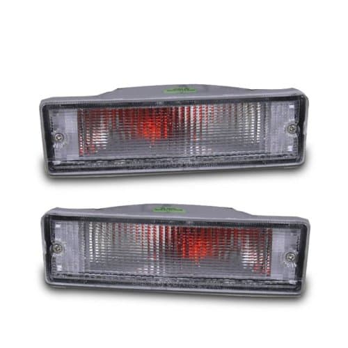 Bumper Lights Clear For Nissan Hardbody Pickup - (Pair) - Turn Signal Lamp