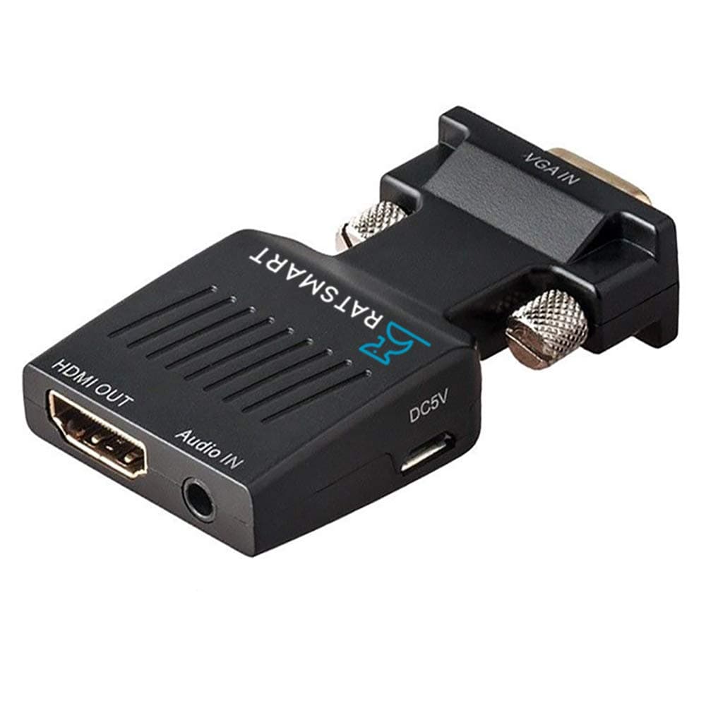 VGA to HDMI Adapter with Audio 1080P VGA Male to HDMI Female Adapter Converter - Connect PC with VGA to TV/Monitor/Projector with HDMI Port