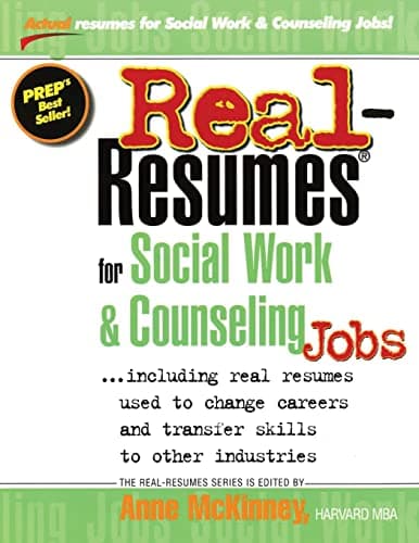 Real-Resumes for Social Work & Counseling Jobs Paperback – April 9, 2012