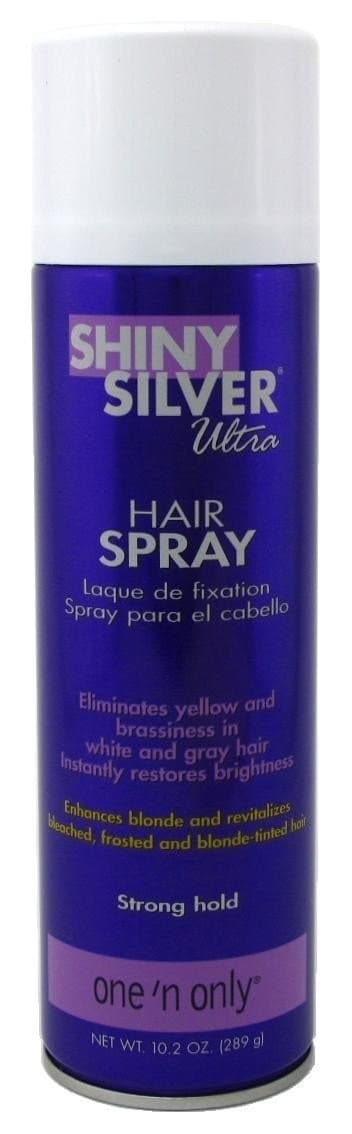 Shiny Silver Ultra Hairspray Strong Hold 10.2 Ounce (301ml) (3 Pack)