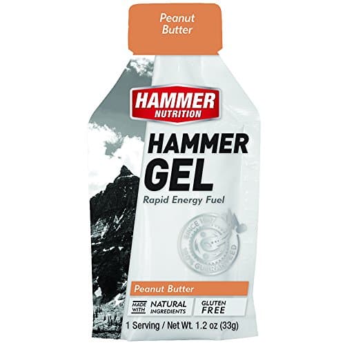 Hammer Gel Rapid Energy Fuel, Single Gel Pouch, 12-Pack, Peanut Butter