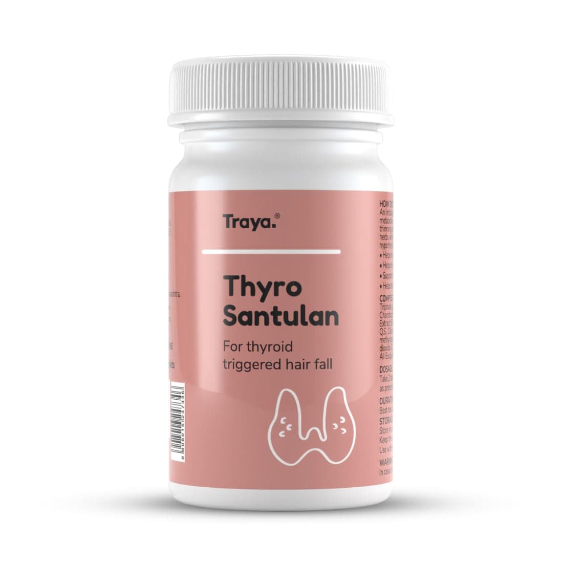 Traya Thyro Santulan- Ayurvedic Thyroid Supplements To Manage Thyroid Weight Loss | Boosts Metabolism, Hormonal Balance & Promotes Hair Growth | Consists of Bhringraj, Triphala, Guggulu | 120 Tablets