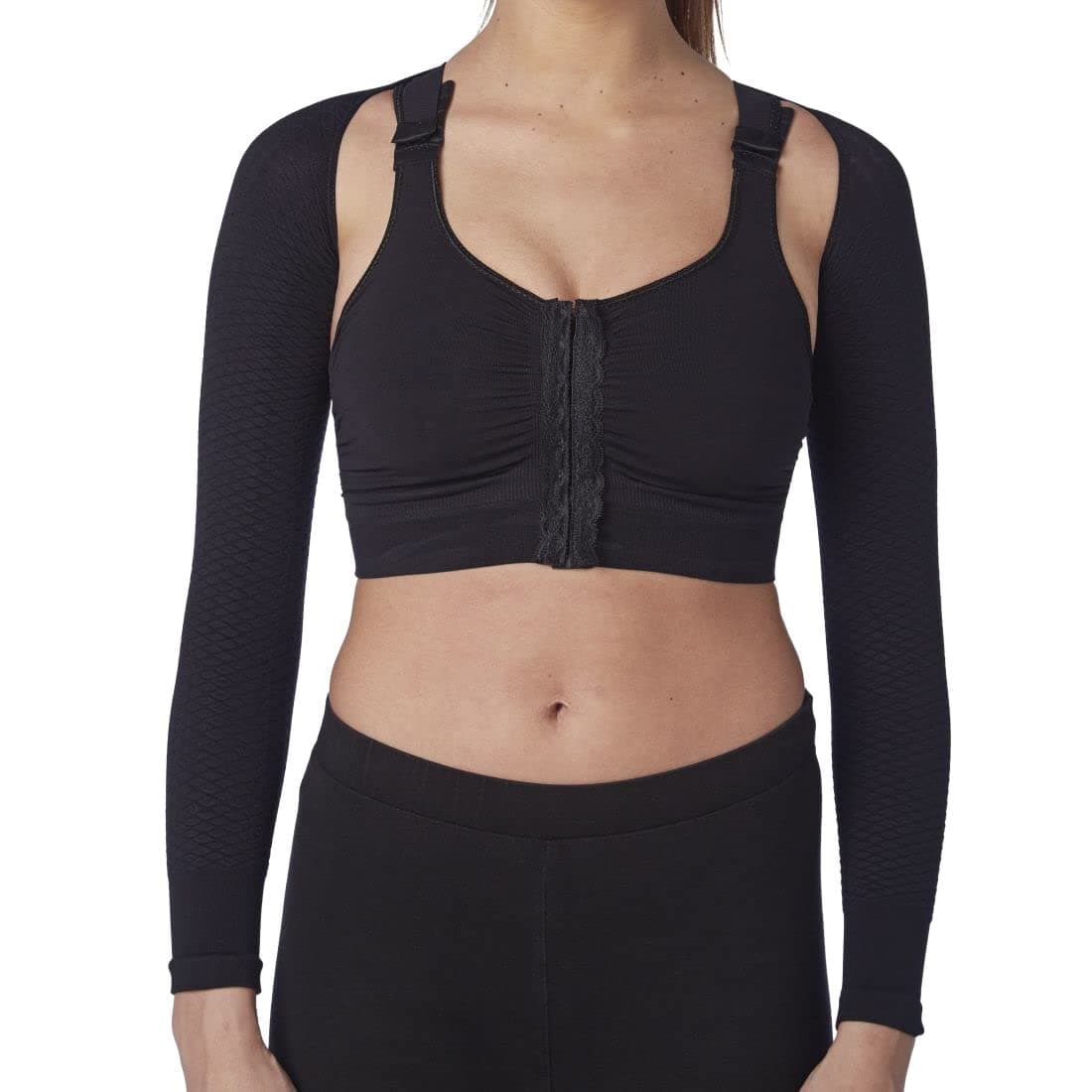 Flat Knit High Compression Massaging arms Sleeves for Lipedema, Lymphedema Diseases Big ARMS