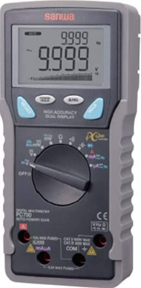 Sanwa Electric Instrument PC700 Handheld Multimeter Digital CAT II 1000 V, CAT III 600 V