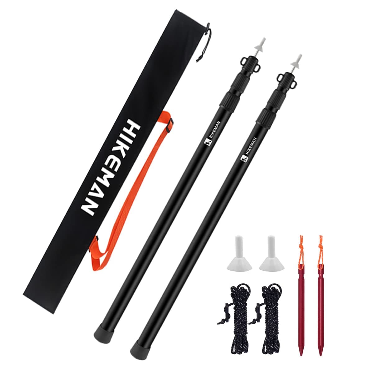 HIKEMAN Tent Poles Camping Poles for Tarp Awning