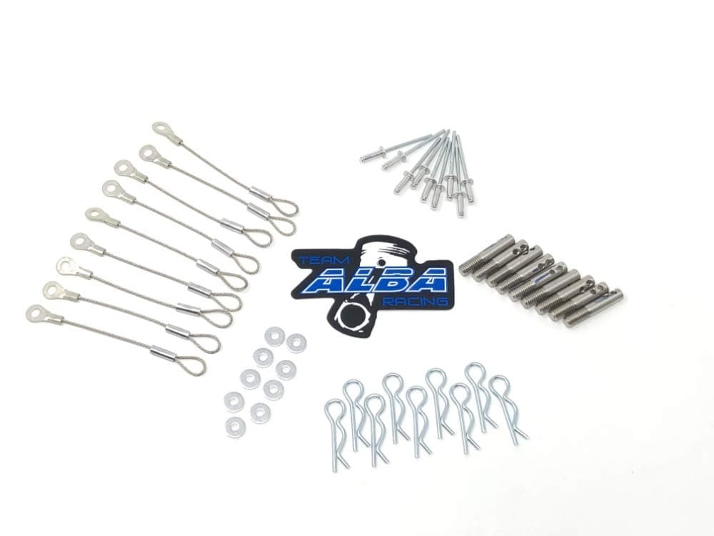 Alba Racing Polaris XP Turbo Clutch Cover Easy Belt Quick Release Pin Set
