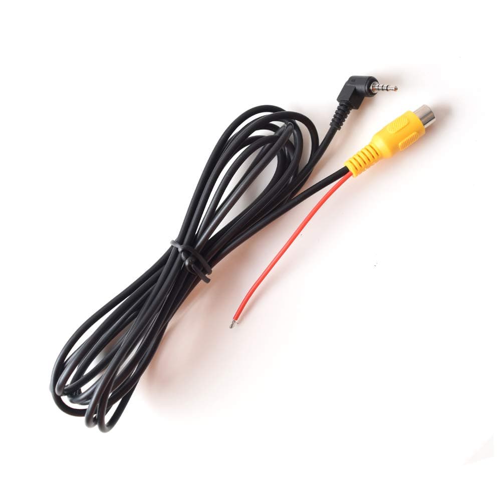 EKYLIN Aux 2.5mm to RCA Female Cable with Trigger, Car Aux AV-IN Jack to RCA Adapter for GPS Tablet Dash Cam Car DVR Camcorder Reverse Backup Rear View Camera