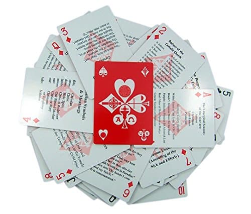 Catholic Doctrine Standard Index Playing Cards (Blue or Red)