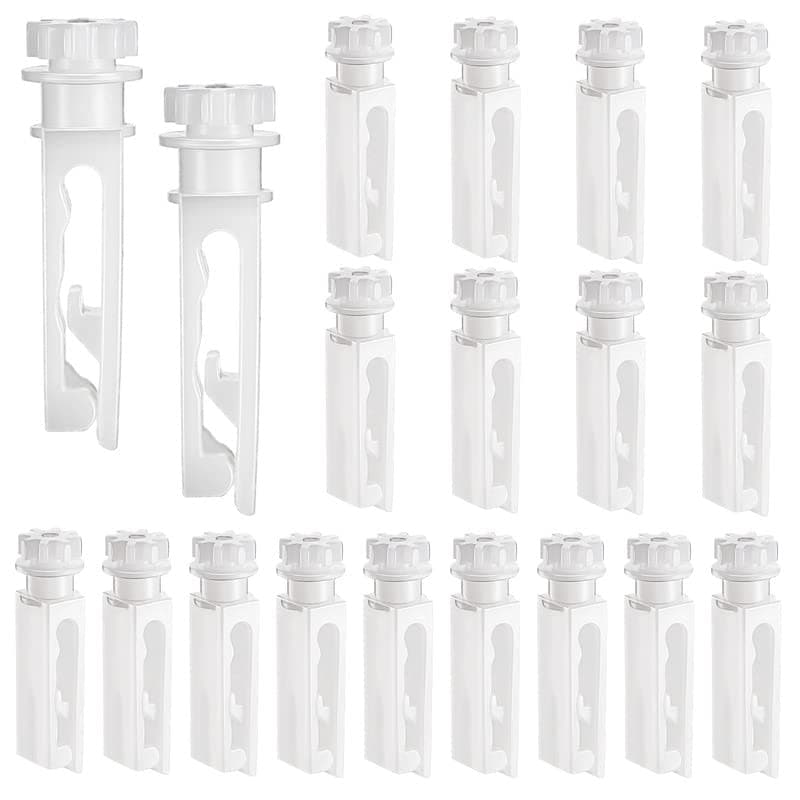 Vertical Blind Replacement Parts Repair Tabs White Stems for Window Carrier Vertical Blinds Curtain Accessories(12 Pieces)