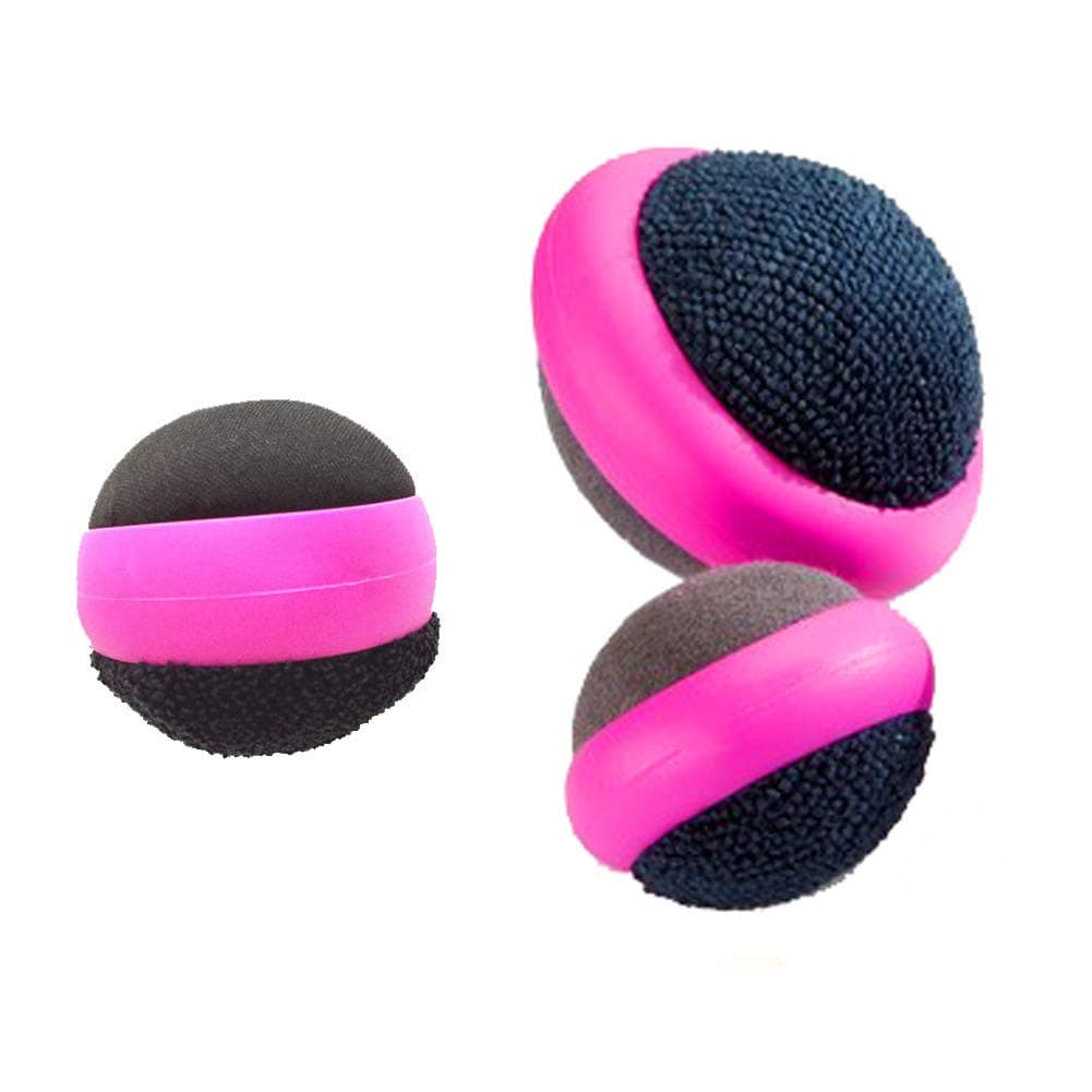 3 Pack Dual Action Touch Screen Glass Cleaner Cleaning Ball for iPad/Tablet/Smart Phone/Laptop/Computer/TV/Monitor Rose Red