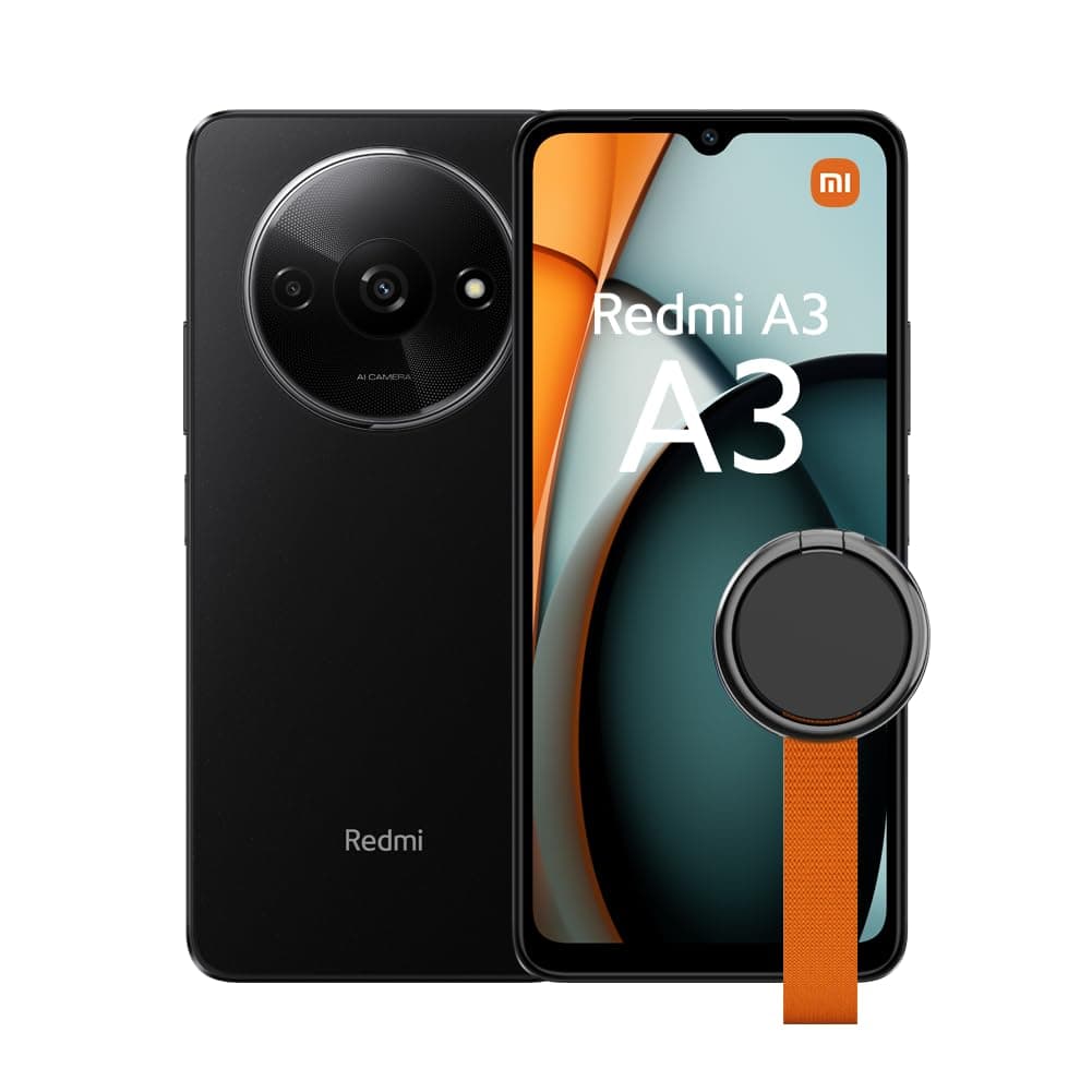 Xiaomi Redmi A3 Midnight Black-Smartphone-3+64GB,MediaTek Helio G36,5000mAh(typ) battery,AI dual camera system,Smooth 6.71“90 Hz Display(UK Version+2 Years Warranty)