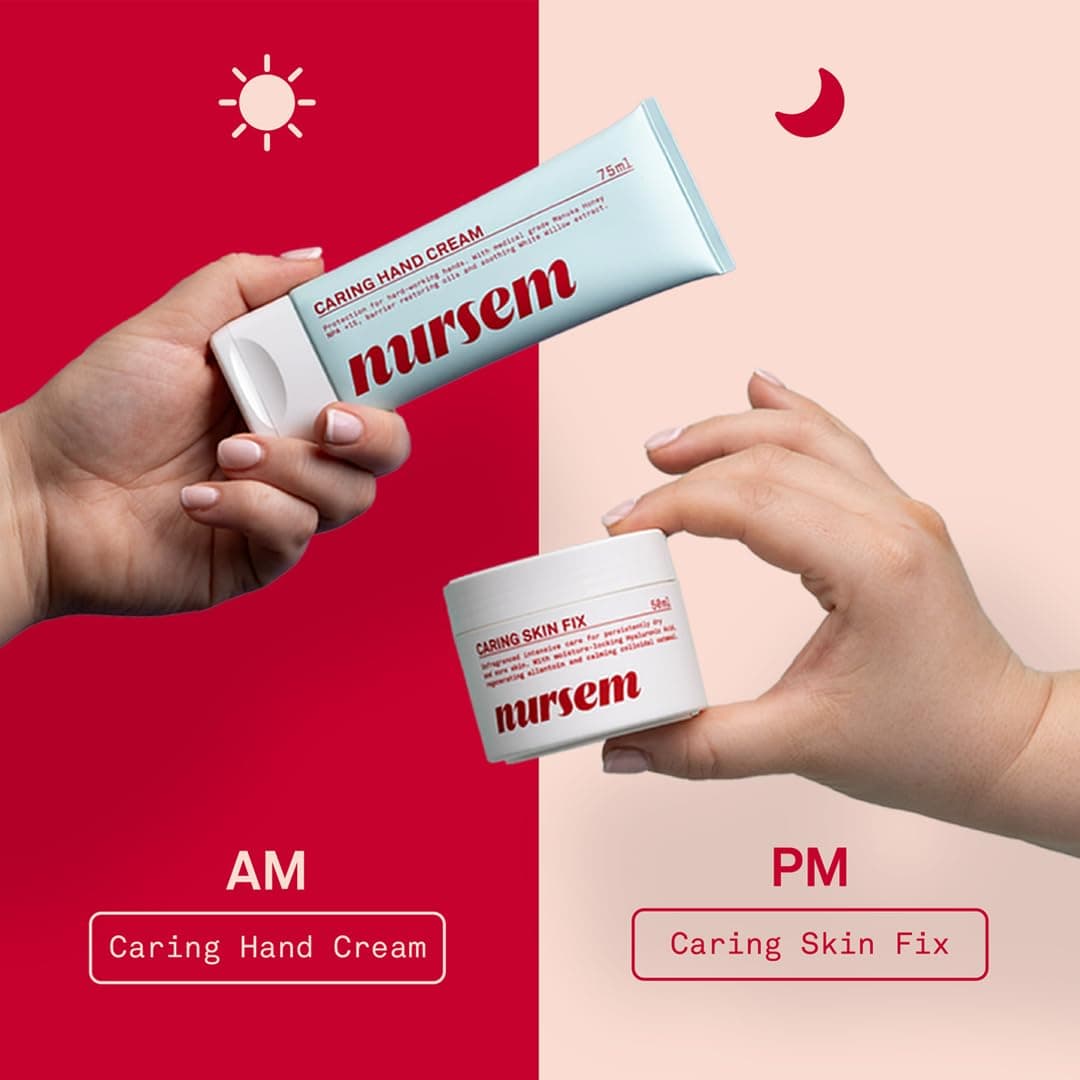 Nursem CARING SKIN FIX – 50ml | Intensive hand treatment & intensive restoring natural barrier cream for hard-working hands, suitable for sensitive and dry skin (1)