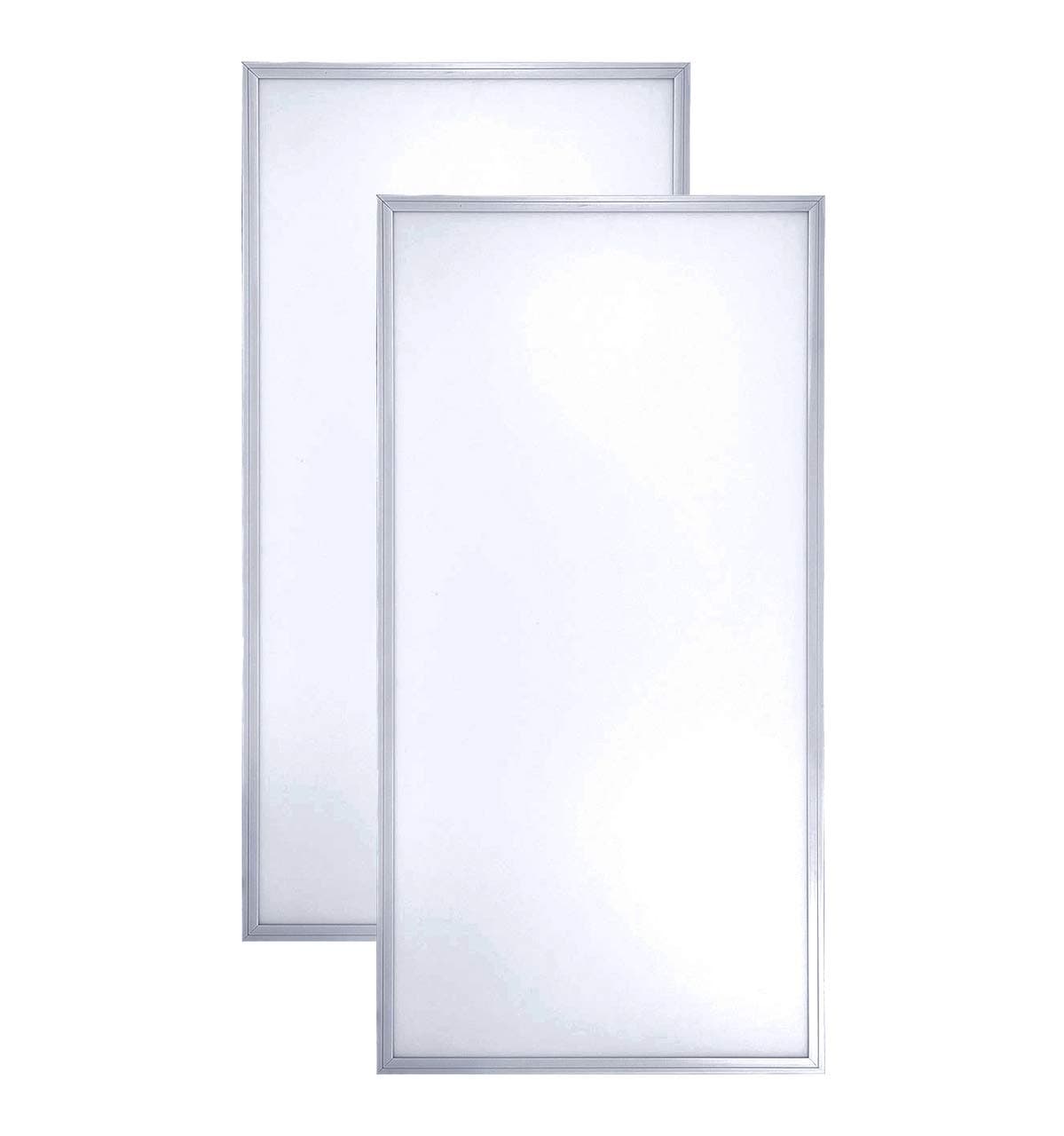 LED Panel Lighting Fixture - 2x4 ft Ultra Thin Non-Flickering Anti-Yellowing Lighting with Laser Aluminum Frame - 72W, 5000K, 100-277V, 7920lm - UL-Listed, DLC 4.0 Certified - 2-Pack