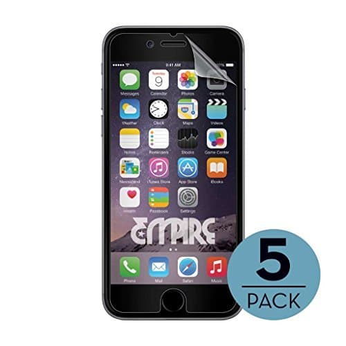 iPhone 7 / iPhone 6 / iPhone 6S Screen Protector Cover, 5-Pack Case, Invisible Ultra Clear Screen Film - EMPIRE