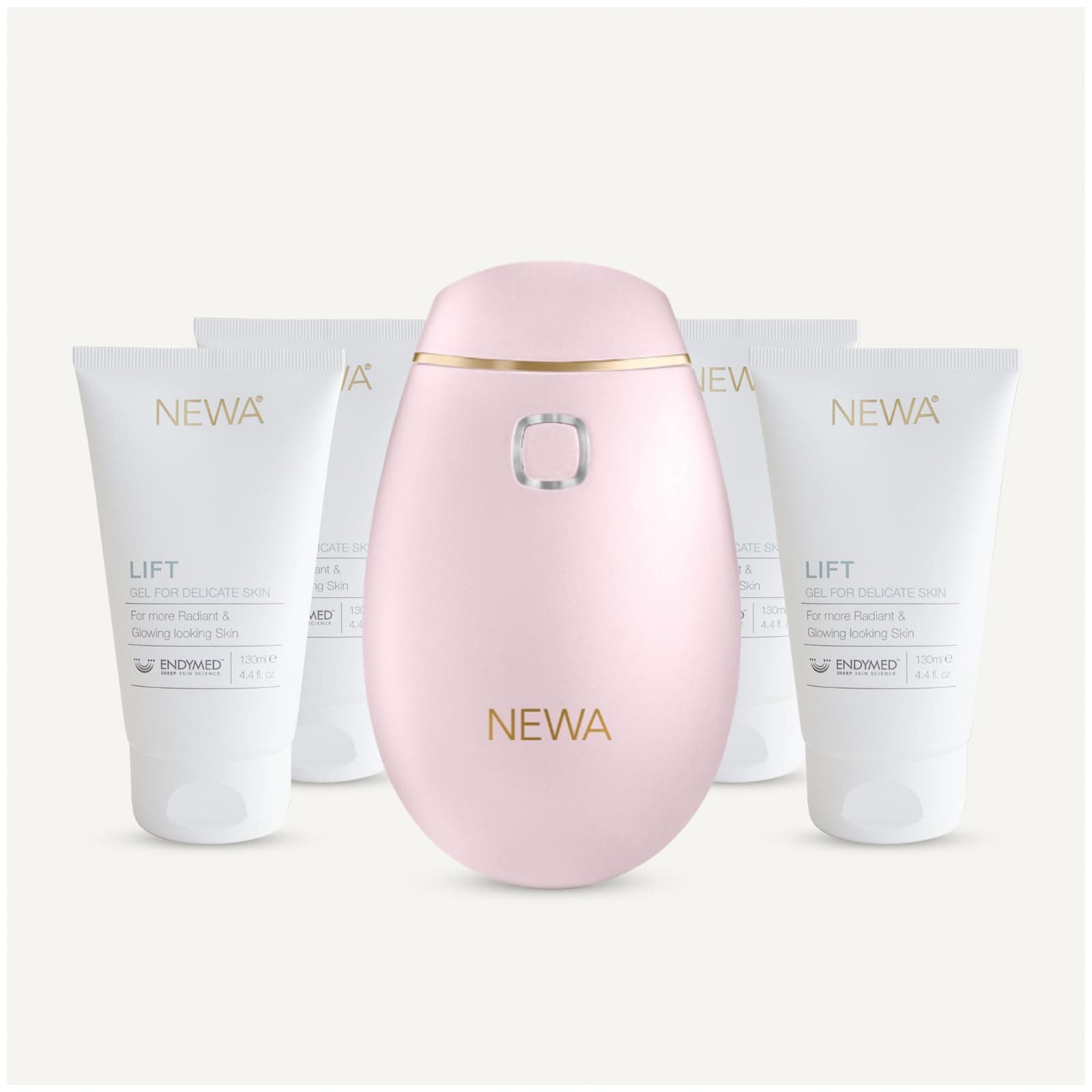 NEWA RF Wrinkle Reduction Device (Plug In) - FDA Cleared skincare tool for facial tightening. Boosts collagen, reduces wrinkles. With 6 months gel supply.