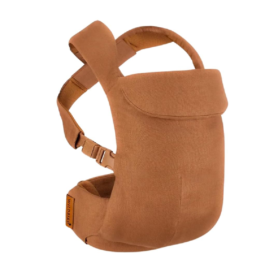 WildBird - Aerial Carrier - 7 to 45 lbs - For Mom, Dad, and Caregivers - 100% Natural European Linen Fiber - Versatile and Adjustable - Small - Willow Fabric