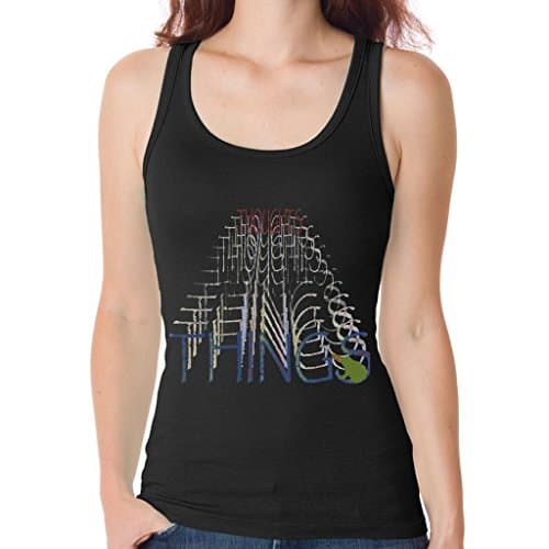 LeynaT Loose Fitting Tank Tops Law Of Attraction The Secret Positive Thinking Tank Top Women Black X-Large