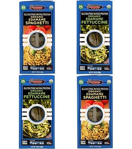 Edamame Pasta Variety Pack, (2)Spaghetti & (2)Fettuccine, (4) 7.05oz boxes