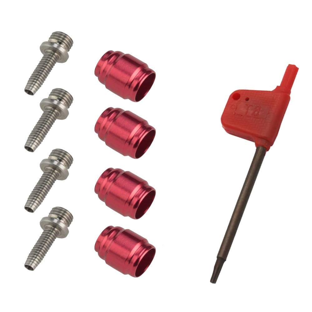 4 sets Bicycle Olive Connecting Insert Oil Fitting Kit for Avid Sram Bike Hydraulic Disc StealthamaJig Brake Hose STEALTH-A-MAJIG Quick Install