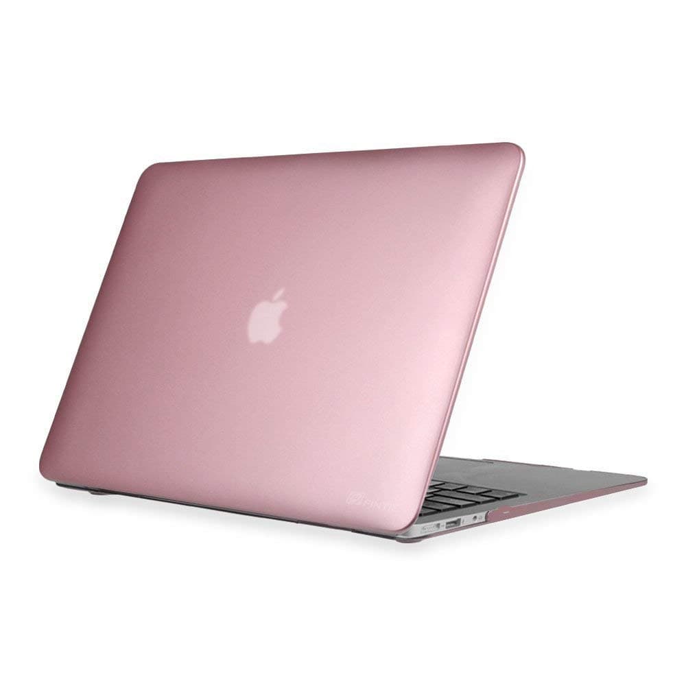 LIANGUK Ultra Slim Plastic Hard Shell Snap On Case Cover for MacBook Air 13 Inch (A1466 & A1369)(Rose Gold)