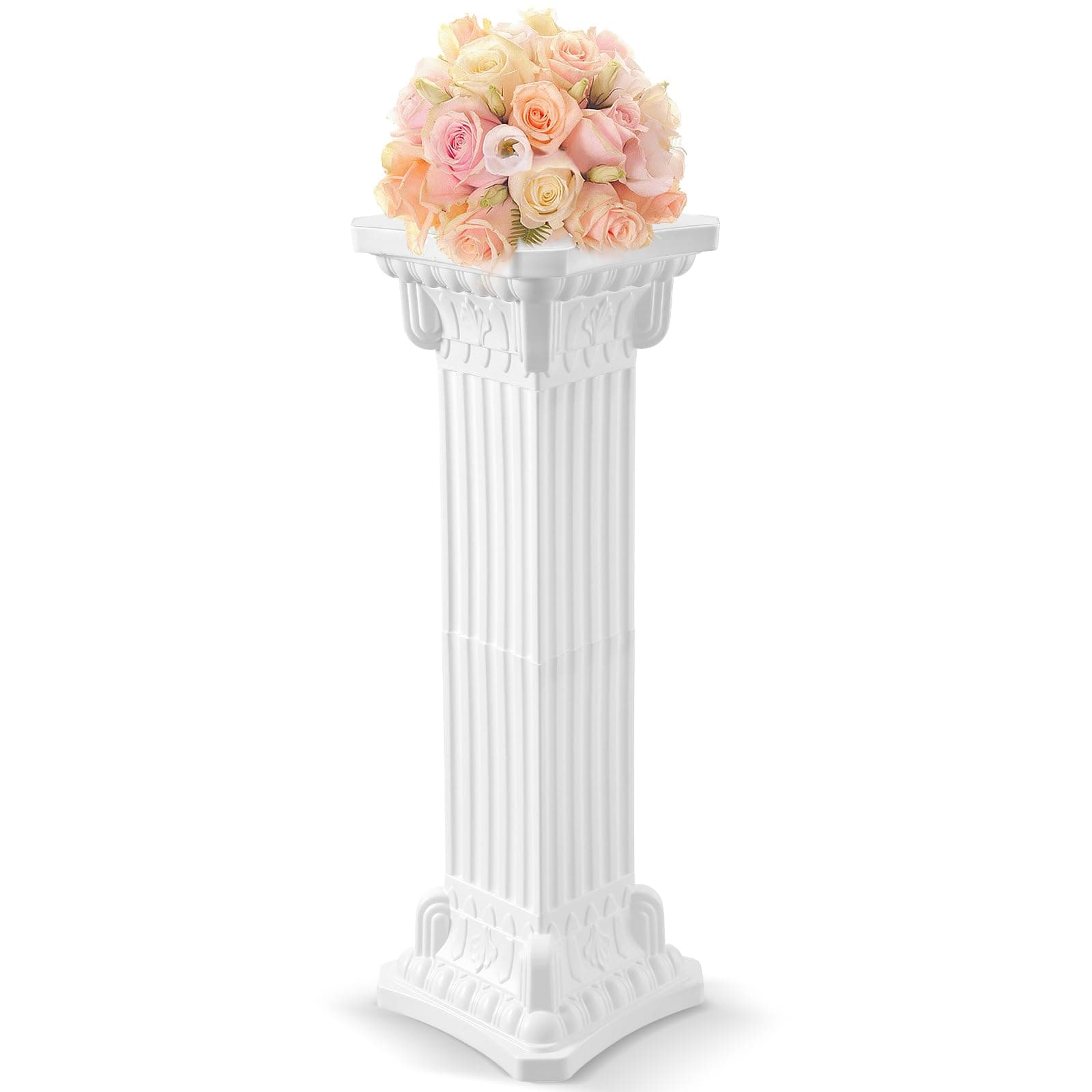 GANAZONO Wedding Roman Column Pillars Wedding Event Decorative Columns 90cm Tall Pillars Decoration Party Flower Pot Columns Decor Road Guide Ornament
