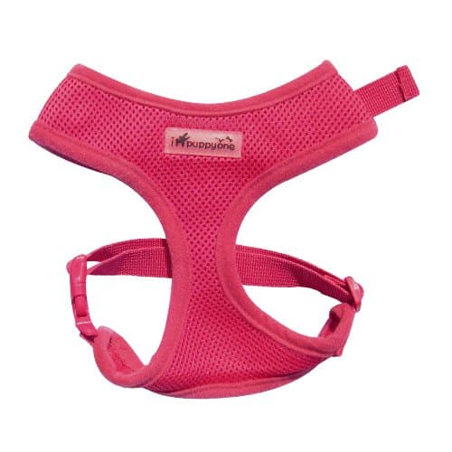 IPuppyone Adjustable Dog Soft Harness Air Flex Size:Medium Color:Pink