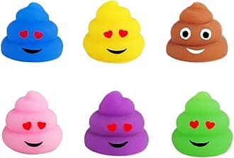 6Pcs Mochi Squishy Poop Toys,Mini Poo Moochies Squishies Pack for Party Bag,Kawaii Soft Small Moji Fidget Toy Party Bag Fillers for Kids Boys Girls Birthday Joke Present,Christmas Stocking Filler Gift
