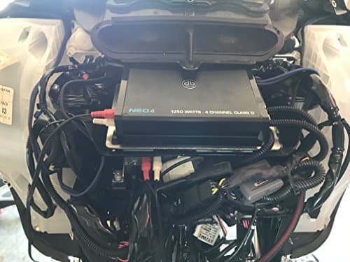 Amp Mount Fits Harley Davidson. Large Amplifier Mount Fits 2014 to Present Batwing Bikes for All Larger Amps up to 8 3/4" X 5" Bolt Pattern. Will NOT FIT 2013 and Older Bikes