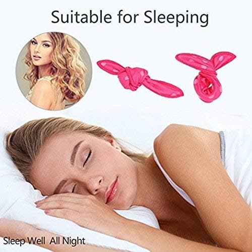 Foam Hair Curlers, Pillow Cloth Hair Rollers,No Heat Sleeping Soft Sponge Rollers for Long, Short, Thick & Thin Hair Spiral Curls Hair Styling Rollers (4colors)