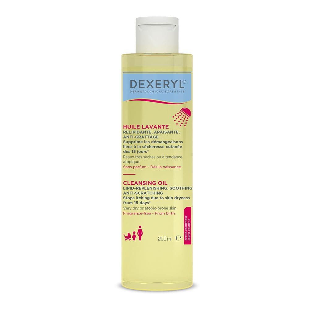 – Dexeryl Washing Oil, 200ml, [Travel Size], Soothing, Scratch-Resistant, Very Dry Skin, Breathable, perfumed