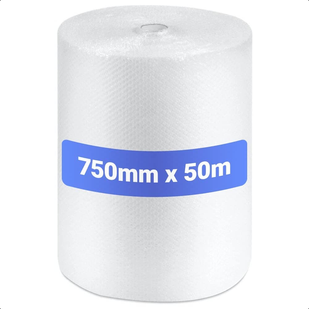Large Roll of Bubble Wrap 750mm x 50m | 10mm Small Bubbles | Quality Strong and Great for Moving House, Removal and Storage Small Business