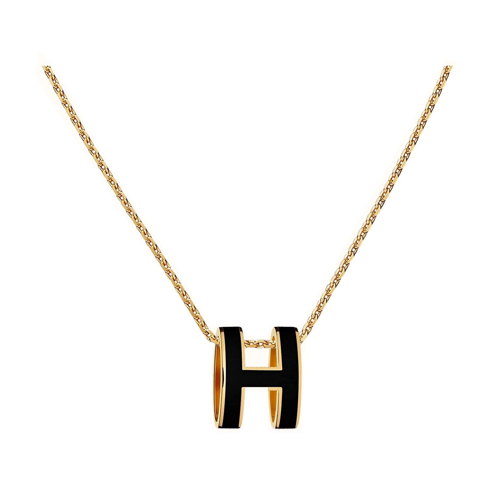 Classic Letter Design 18K Gold Plated Womens Necklace Colorful Color Optional Women's Pendant